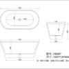 Bathtub1500 × 735 × 600 mm - YGN5307