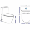 Toilet with WM Certified Dual-Flush System-CL-12276B-1